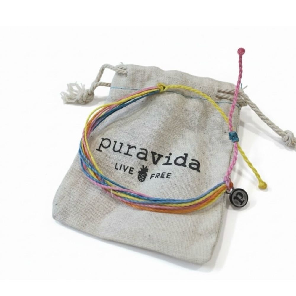 New! Pura Vida Rainbow Friendship Bracelet Unisex